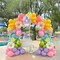 Pastel Daisy balloon arch kit 135Pcs Pastel pink yellow green blue red Purple balloons with rainbow daisy Flowr balloon for spring Baby Shower Easter Birthday tea Party spring decorations